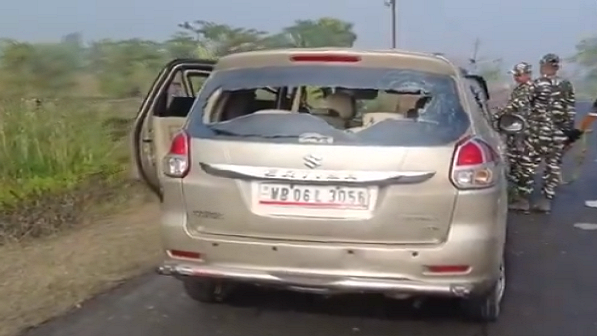 बंगाल में ईडी की टीम पर हमला।