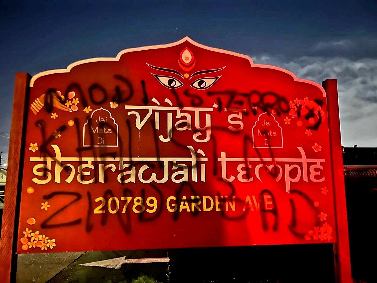 अमेरिका में तीन हिंदू मंदिरों को एक के बाद एक बनाया गया निशाना, खालिस्तानी समर्थकों ने दीवारों पर लिखे भारत विरोधी नारे