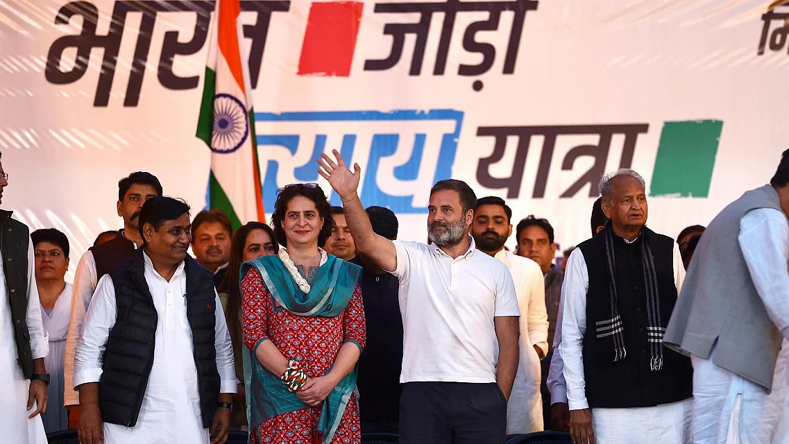 भारत जोड़ो न्याय यात्रा राजस्थान में दाखिल हुई, राहुल-प्रियंका का जनसैलाब ने किया स्वागत
