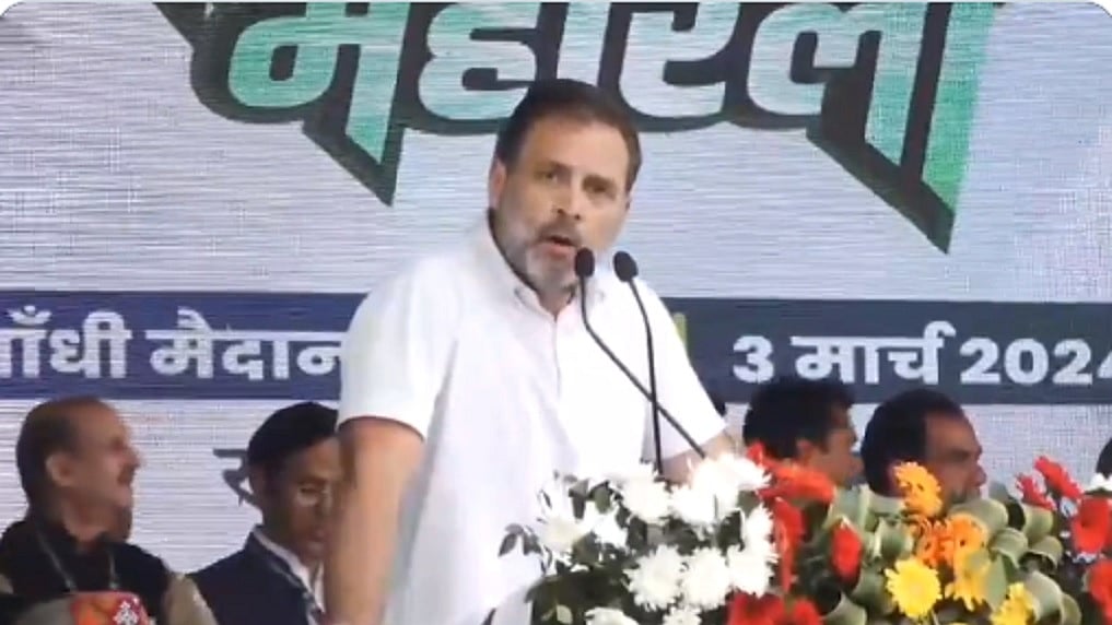 पटना के गांधी मैदान से मोदी सरकार पर गरजे राहुल गांधी