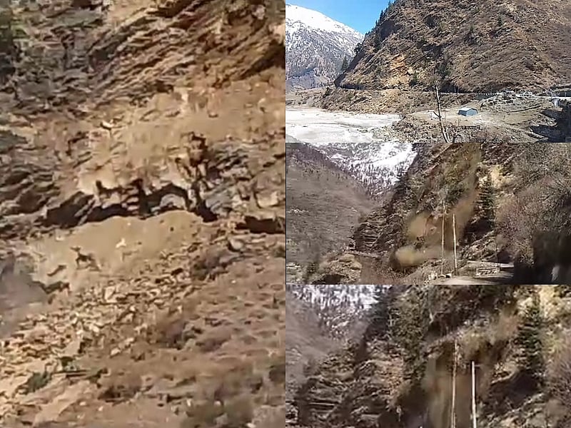 उत्तराखंड: उत्तरकाशी के गंगोत्री हाईवे पर भूस्खलन, ट्रैफिक बंद, मलबा हटाने में जुटी BRO