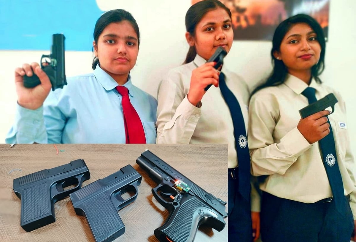 महिला दिवस: महिलाओं की सुरक्षा को लेकर लड़कियों ने बनाई करंट मारने वाली पिस्टल, मनचलों को सिखाएगी सबक
