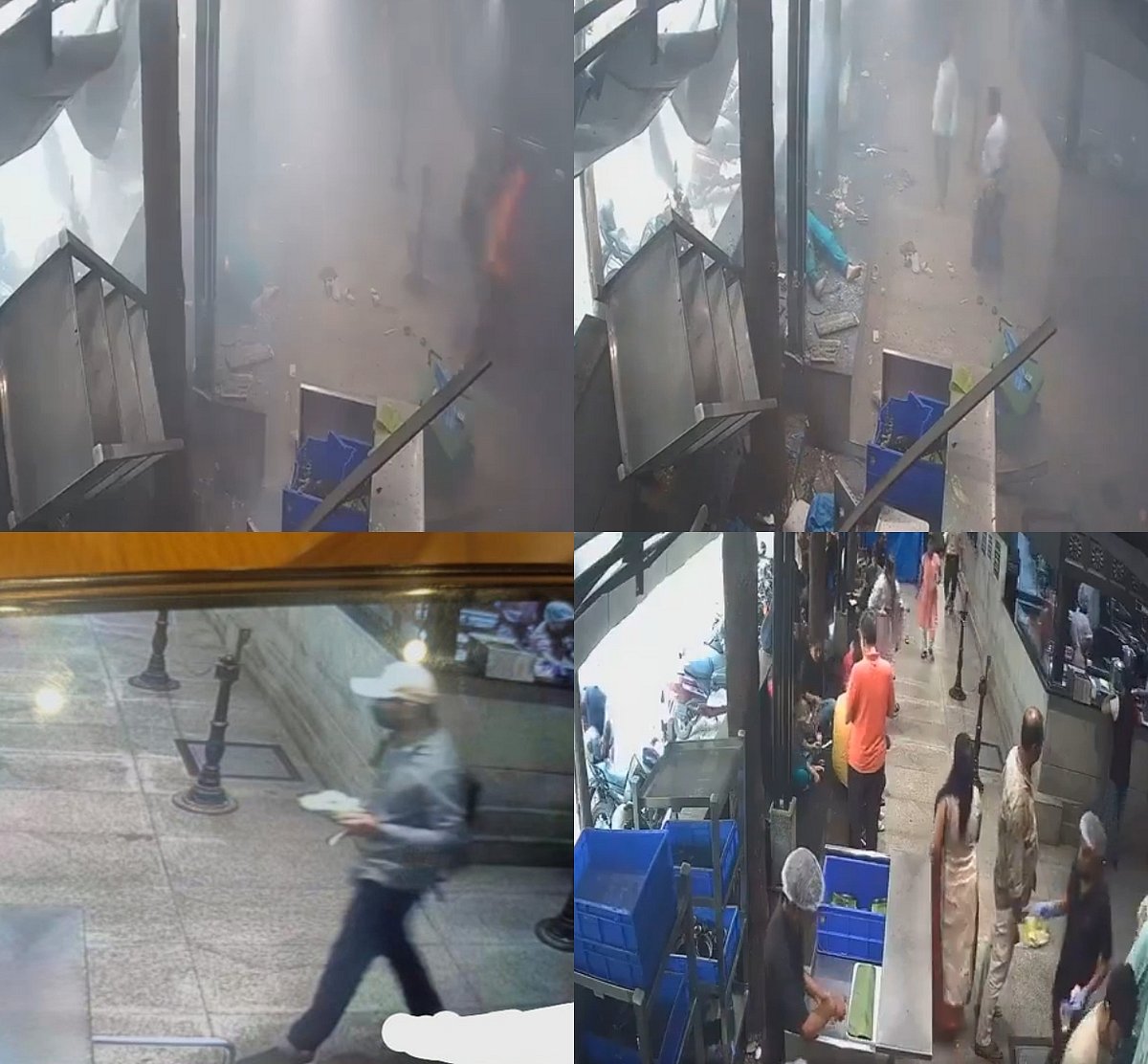 बेंगलुरू कैफे विस्फोट में पुलिस को मिली कामयाबी, आरोपी का मिला फुटेज, बम लेकर जाते दिखा संदिग्ध