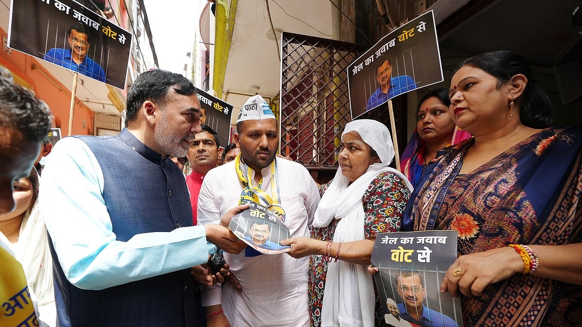 दिल्ली में आप का 'जेल का जवाब वोट से' कैंपेन शुरू
