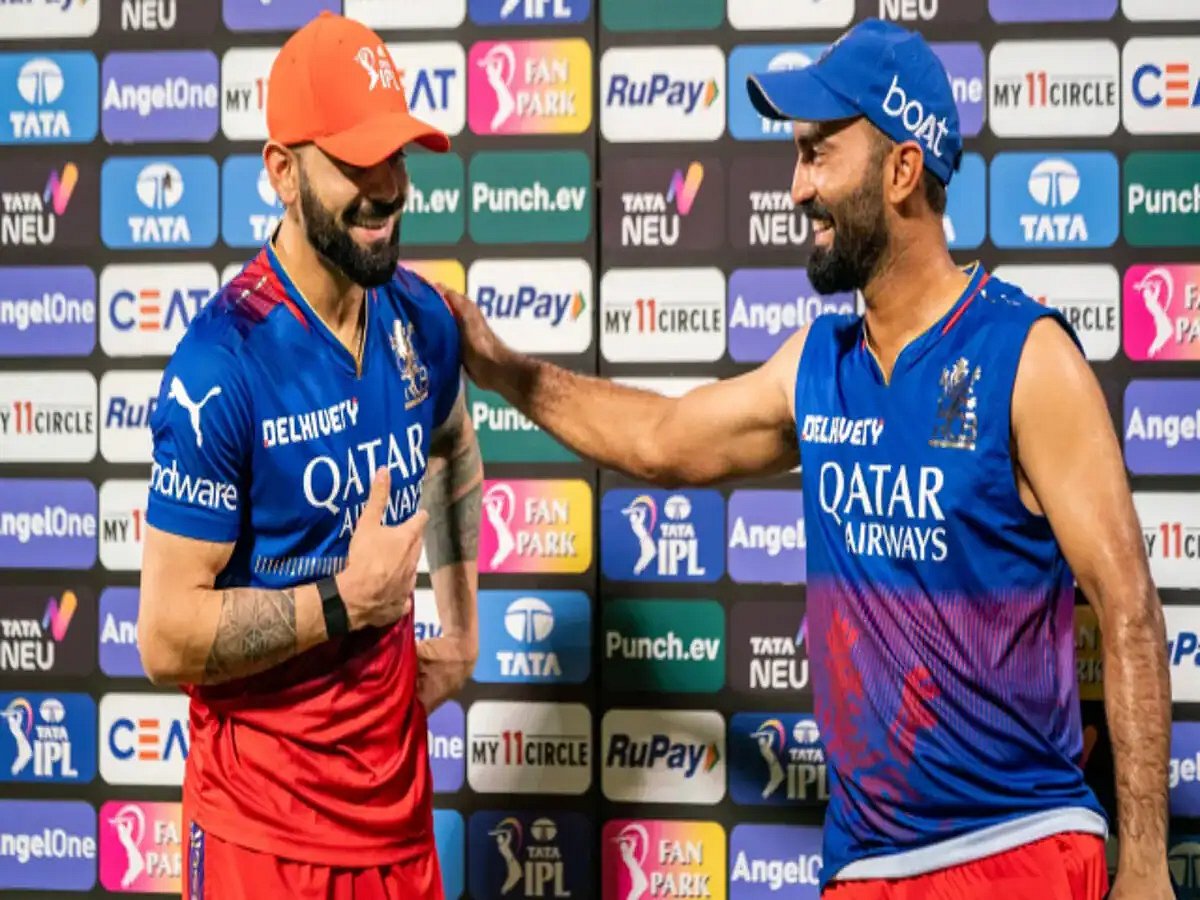 कोहली ने कार्तिक की जमकर तारीफ की, बोले- IPL 2022 में दिनेश ने मेरा तब मनोबल बढ़ाया, जब मैं जूझ रहा था 