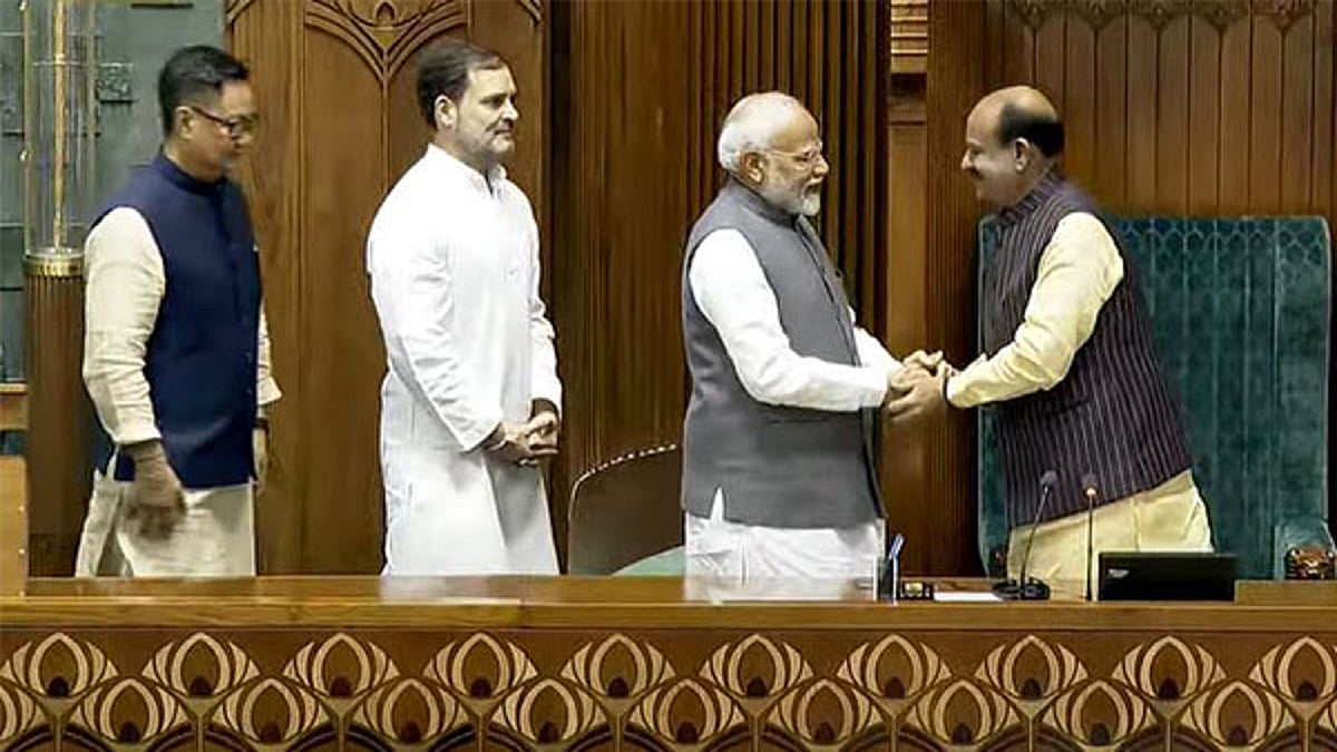 लोकसभा के स्पीकर चुने गए ओम बिरला, ध्वनिमत से हुआ फैसला