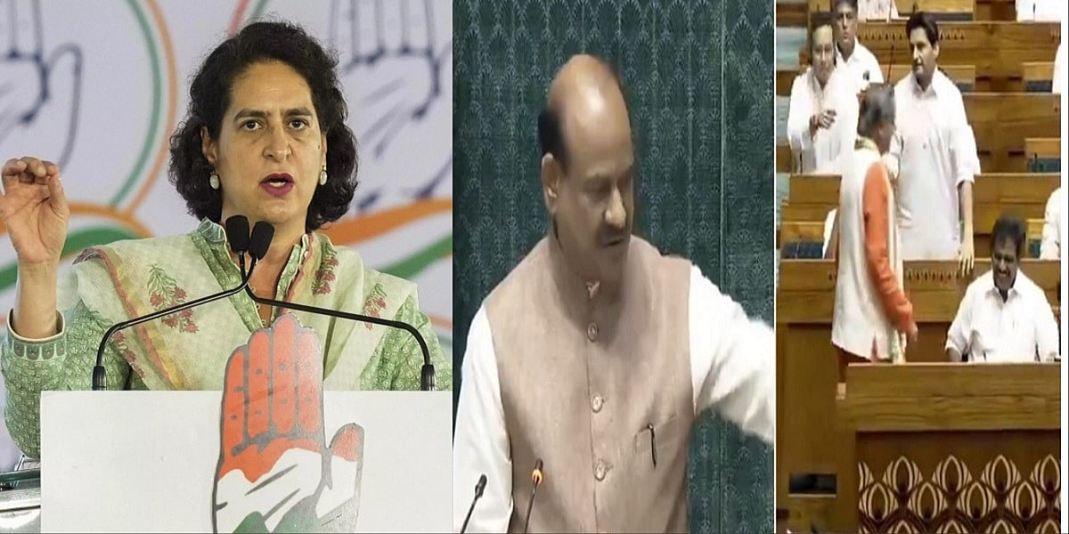 क्या अब संसद में 'जय संविधान' नहीं बोला जा सकता? स्पीकर के विरोध करने पर प्रियंका गांधी ने उठाया सवाल