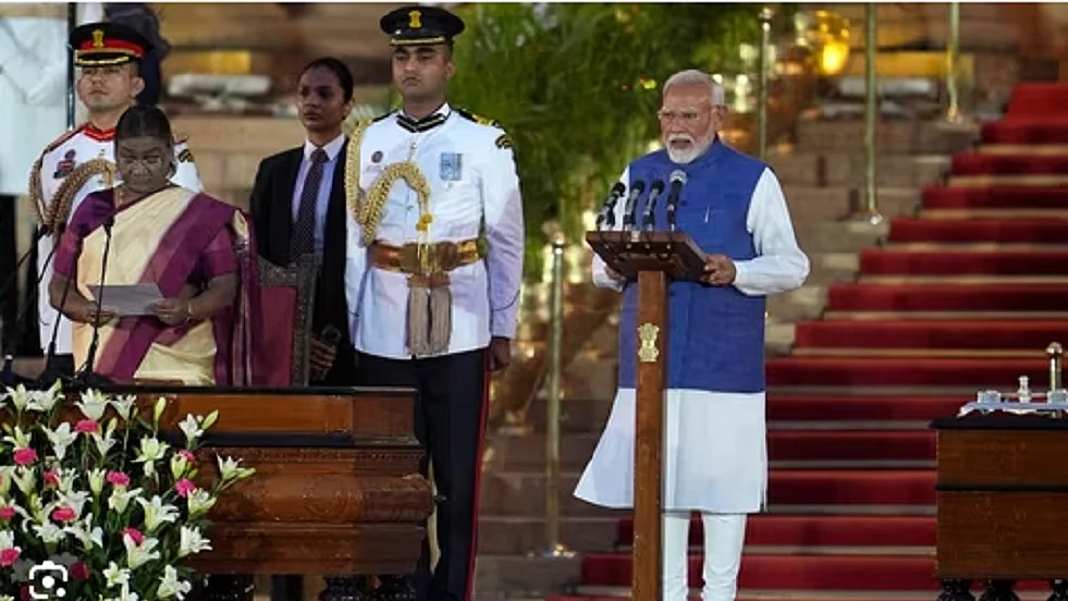 तीसरी बार नरेंद्र मोदी ने ली प्रधानमंत्री पद की शपथ, नड्डा, शिवराज, खट्टर भी बने सरकार में मंत्री