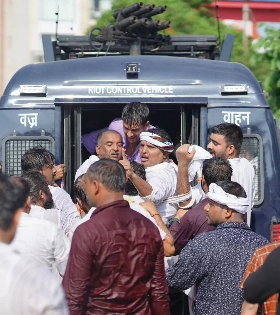 मध्य प्रदेश में युवा कांग्रेस का विरोध प्रदर्शन