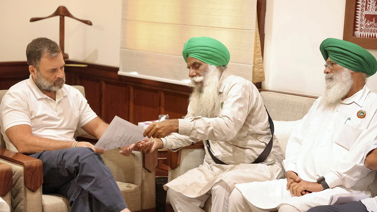 राहुल गांधी ने किसान नेताओं से मुलाकात की