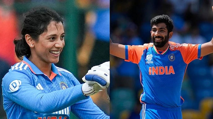 ICC प्लेयर ऑफ द मंथः मेंस अवॉर्ड जसप्रीत बुमराह की झोली में, वुमेंस अवॉर्ड स्मृति मंधाना ने किया अपने नाम