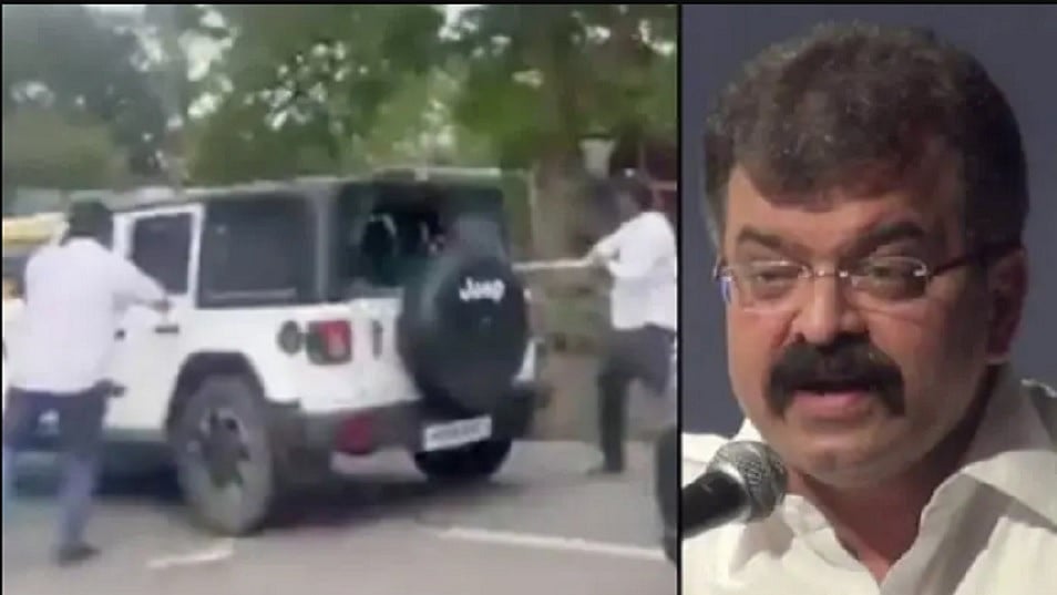शरद पवार की NCP के नेता जितेंद्र आव्हाड की गाड़ी पर हमला, आरोपी फरार, पुलिस जांच में जुटी