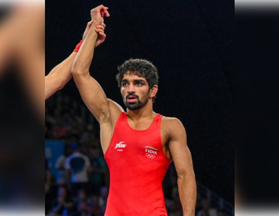 पेरिस ओलंपिकः अमन सहरावत पुरुषों की 57 किग्रा फ्रीस्टाइल कुश्ती के सेमीफाइनल में पहुंचे