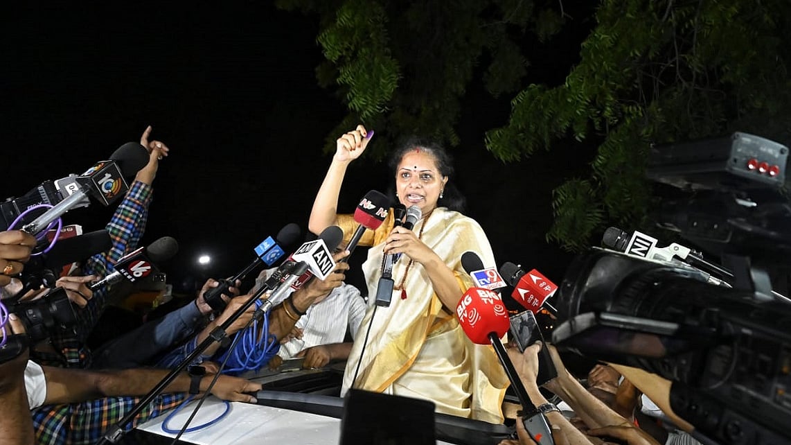 BRS नेता के कविता पांच महीने बाद तिहाड़ जेल से हुईं रिहा (फोटोः विपिन)