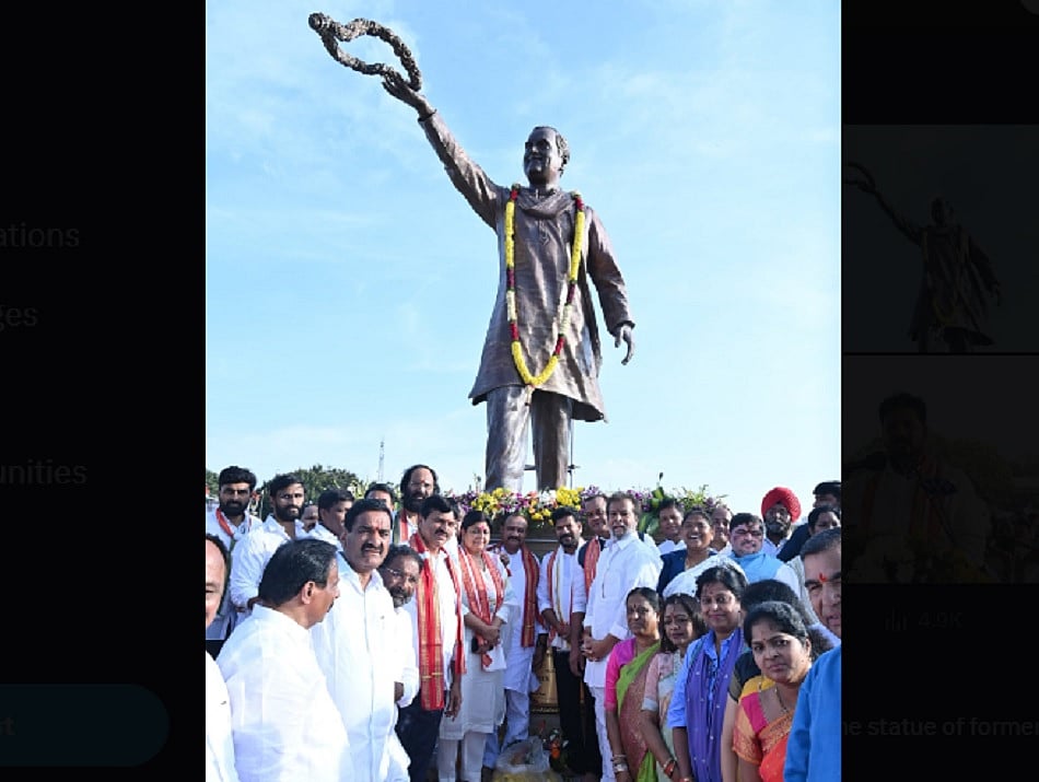 तेलंगानाः सीएम रेवंत रेड्डी ने सचिवालय के सामने राजीव गांधी की प्रतिमा का उद्घाटन किया, BRS को दी ये चुनौती