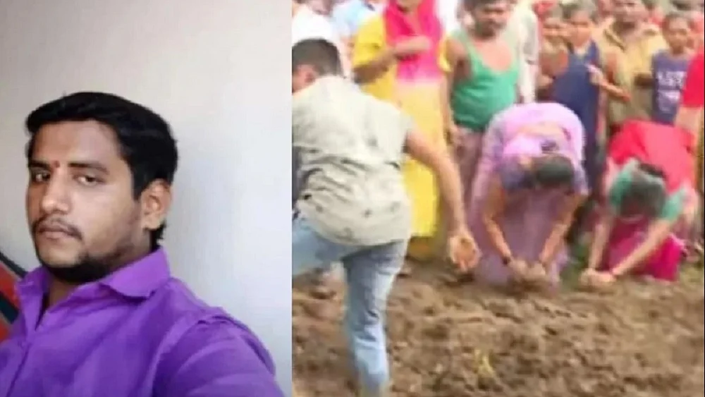 बदलापुर में यौन उत्पीड़न के आरोपी अक्षय शिंदे के अंतिम संस्कार में हंगामा, आक्रोशित लोगों ने कब्र पाटी
