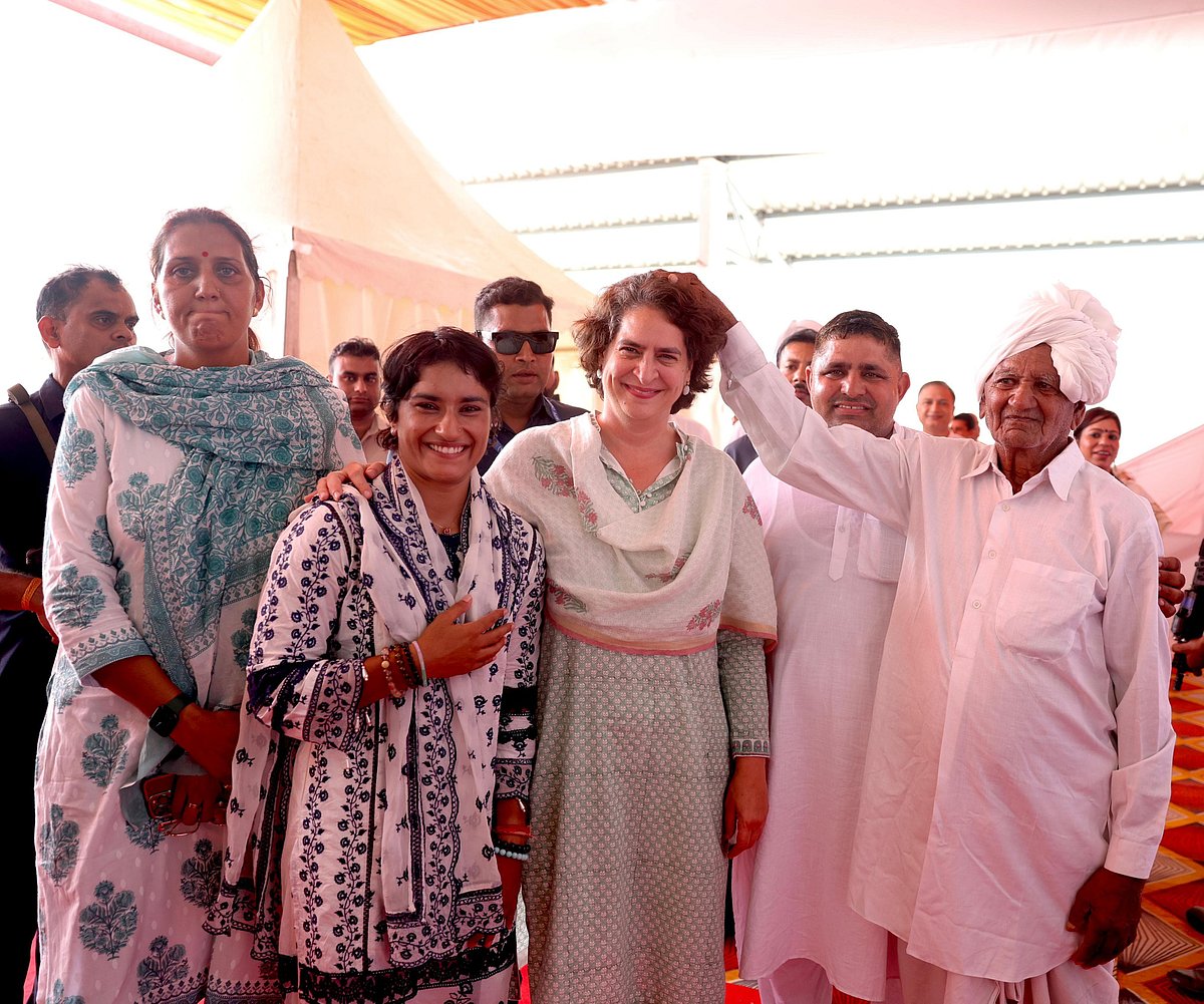 हरियाणा विधानसभा चुनाव: यह लड़ाई अन्याय और दुष्टों के खिलाफ है, बीजेपी को सत्ता से हटाना है, जुलाना की रैली में प्रियंका