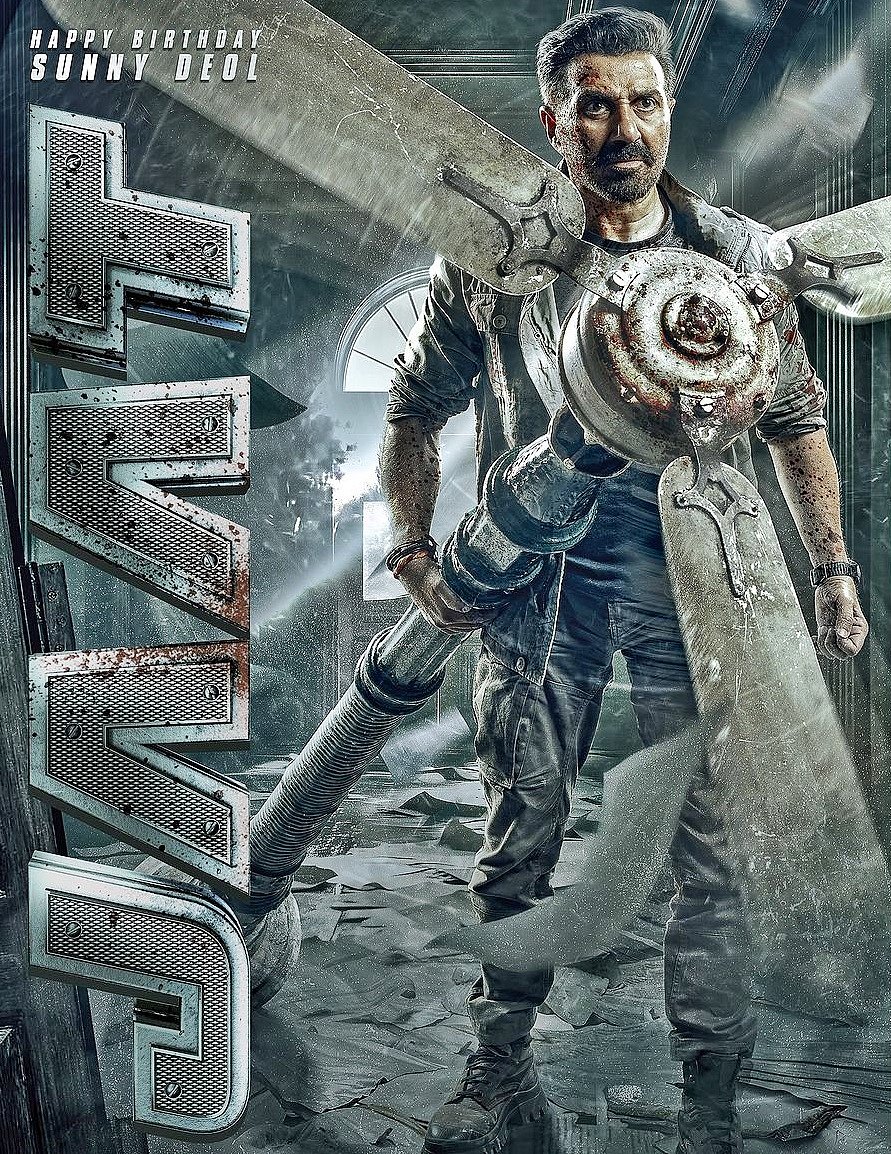 Jaat First Poster: 'जाट' का पहला लुक आया सामने, हैंडपंप के बाद पंखा उखाड़ते दिखे सनी देओल 