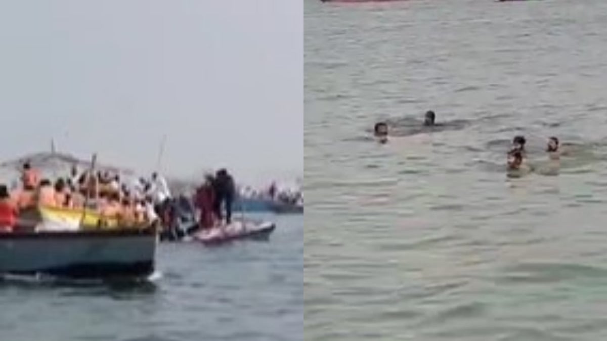 वाराणसी: मान मंदिर घाट के पास टक्कर के बाद पलटी नाव, 60 से अधिक लोग थे सवार, मच गई थी चीख पुकार