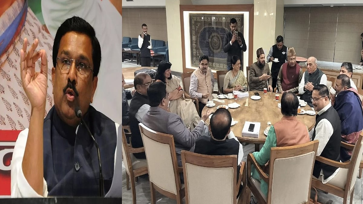 (बाएं) कांग्रेस सांसद नसीर हुसैन और (बाएं) वक्फ बिल पर जेपीसी की बैठक
