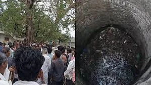 मध्य प्रदेश के खंडवा में कुएं में उतरने के बाद जहरीली गैस की चपेट में आने से आठ लोगों की मौत