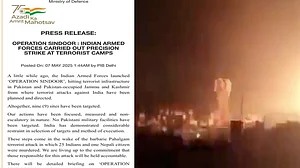 जहां से भारत के खिलाफ आतंकी हमलों की योजना बनाई गई, उन्हें किया तबाह, पाक सेना को नहीं बनाया निशाना: रक्षा मंत्रालय