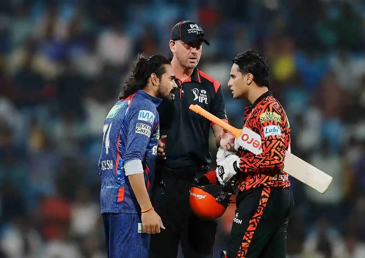 IPL 2025: SRH-LSG मैच में बवाल, आपस में भिड़े दो खिलाड़ी, दिग्वेश एक मैच के लिए बैन, अभिषेक पर लगा जुर्माना, देखें वीडियो