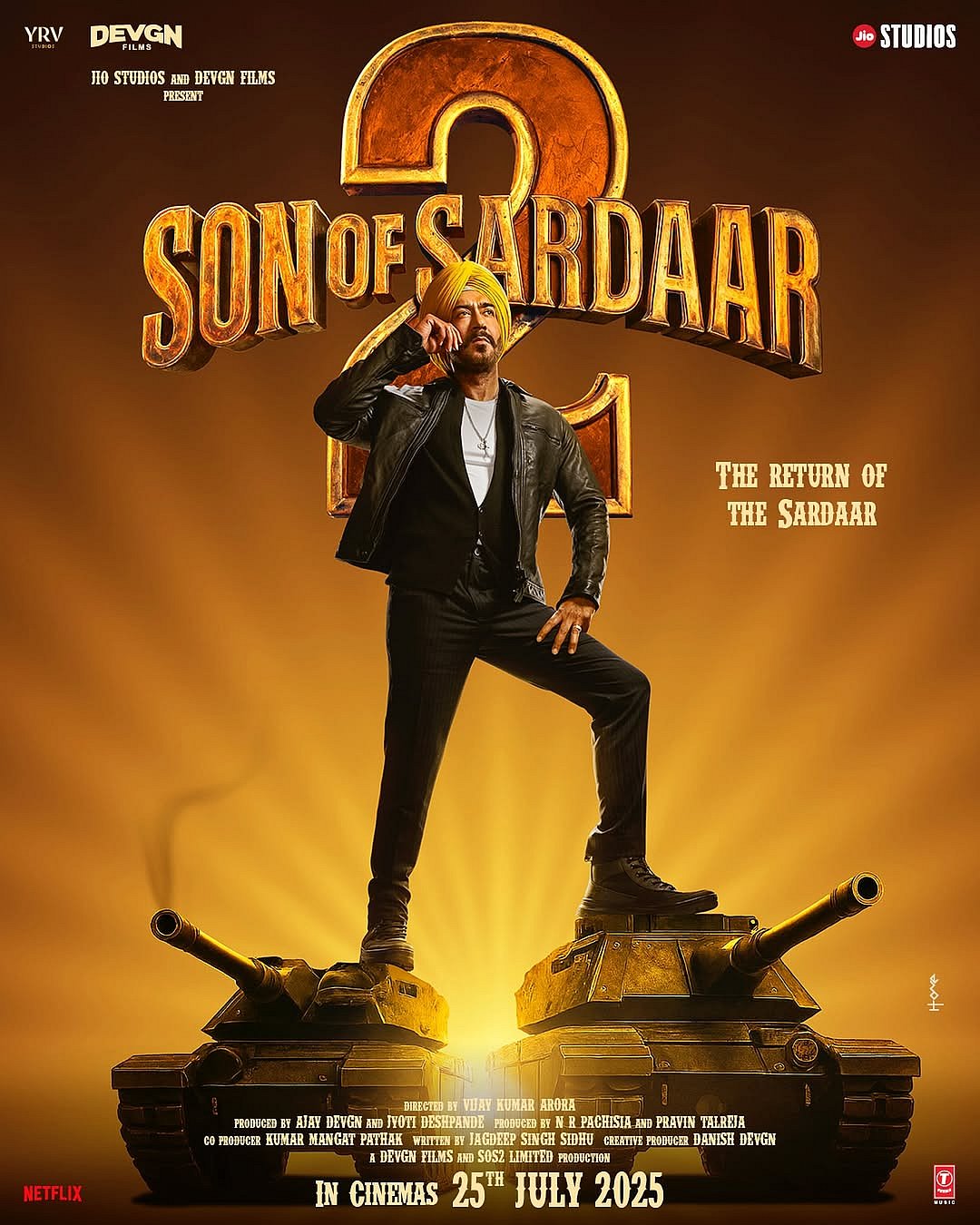 'सन ऑफ सरदार 2' की रिलीज डेट आई सामने, अजय देवगन ने पोस्टर शेयर कर बताया कब सिनेमाघरों में आएगी फिल्म 