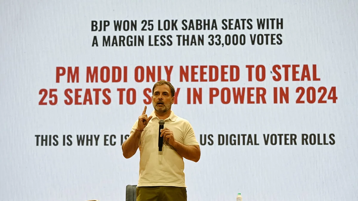 कांग्रेस ‘वोट चोरी' के खिलाफ राहुल गांधी के अभियान को राष्ट्रव्यापी बनाएगी (फोटोः विपिन)