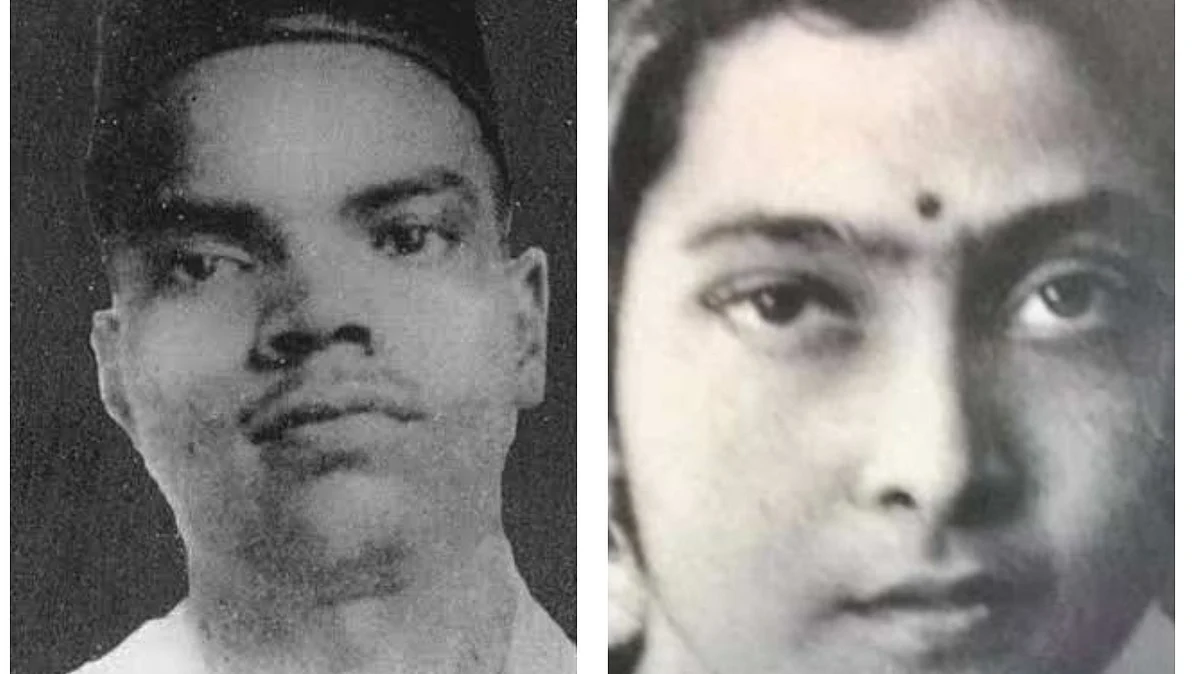 राजगुरु और बीना दास की तस्वीर  