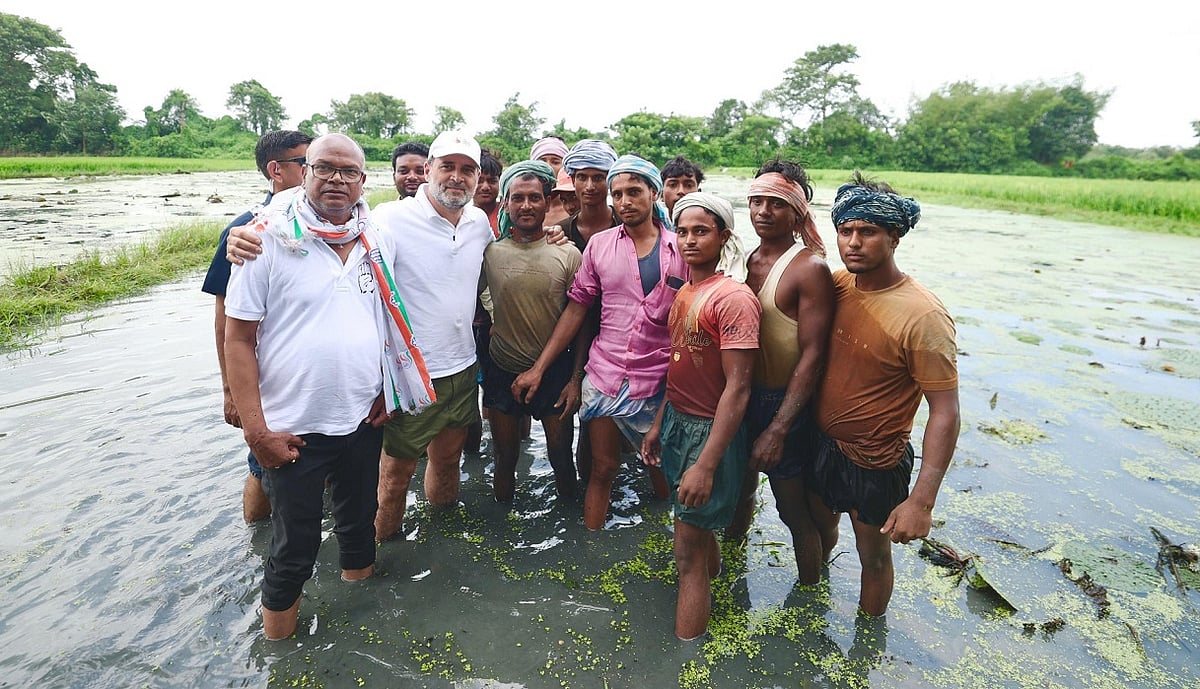 राहुल गांधी ने मखाना किसानों से मुलाकात का वीडियो जारी किया, बोले- मेहनत बहुजनों का, फायदा बिचौलियों का