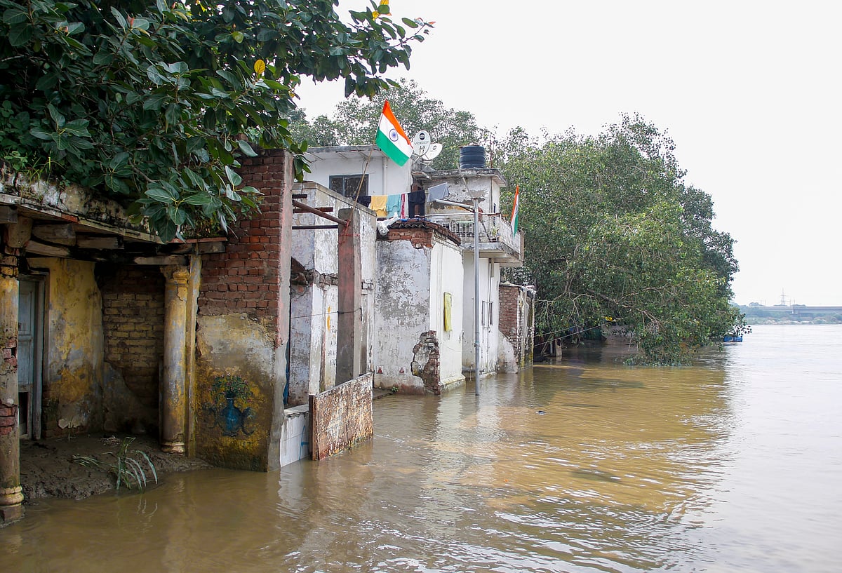 दिल्ली एनसीआर में बारिश ने बढ़ाया बाढ़ का खतरा, यमुना का जलस्तर फिर बढ़ा, खेतों और घरों में घुसा पानी