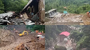 हिमाचल प्रदेश में भारी बारिश के कारण जनजीवन ठप, 1,311 सड़कें बंद, स्कूल भी बंद, बारिश को लेकर ‘रेड अलर्ट’