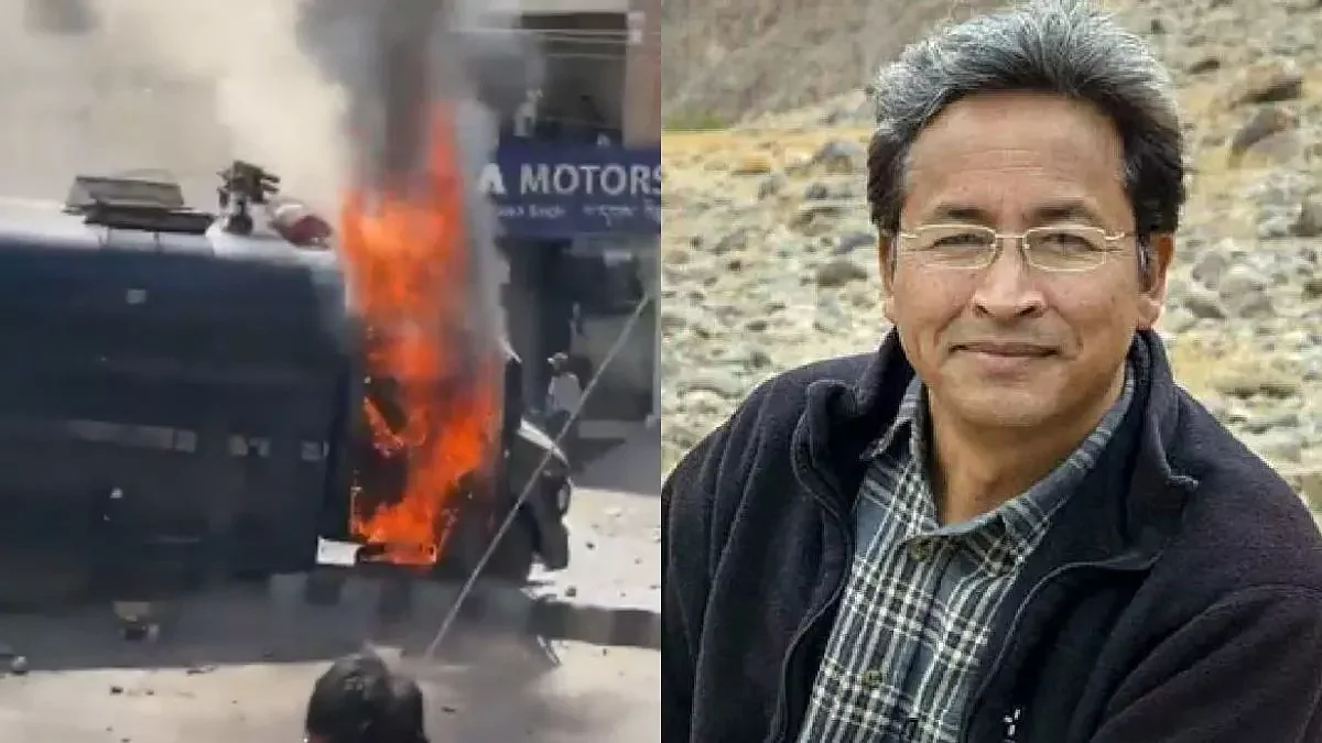 लेह हिंसाः कर्फ्यू में ढील, डीजीपी ने सोनम वांगचुक पर लगाए साजिश के आरोप, पाकिस्तान तक से जोड़ा कनेक्शन