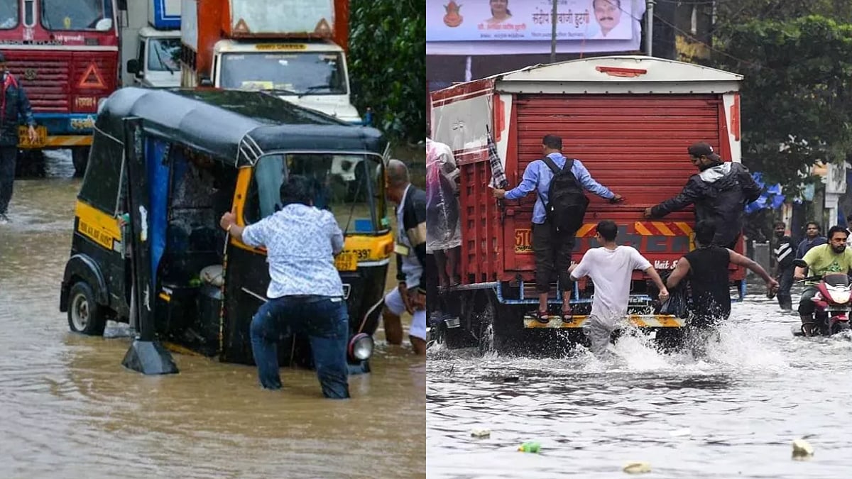 महाराष्ट्र: मुंबई समेत कई जिलों में भारी बारिश, रेल सेवाएं और उड़ानें प्रभावित, IMD ने जारी किया अलर्ट