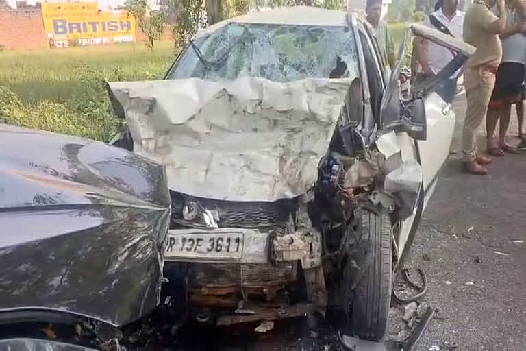 हरियाणा में बड़ा सड़क हादसा, दो कारों की टक्कर में पांच लोगों की मौत