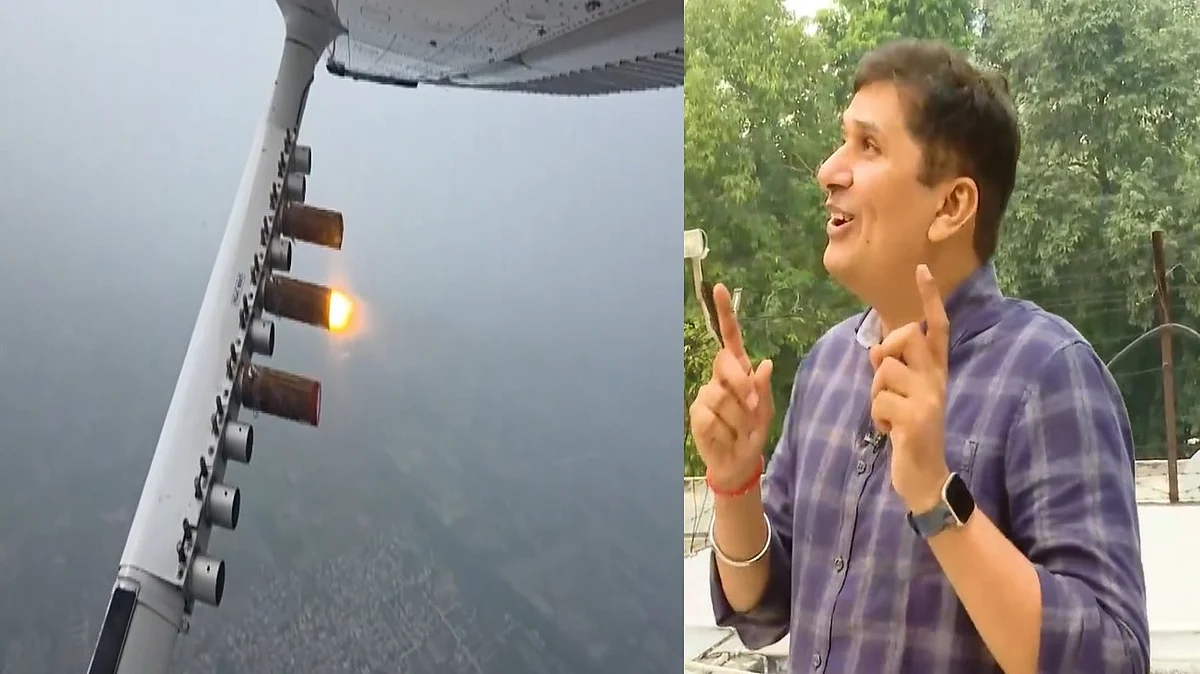 दिल्ली में नकली बारिश के प्रयोग नाकाम: छत पर चढ़ आप नेता ने की दिल्ली सरकार की खिंचाई