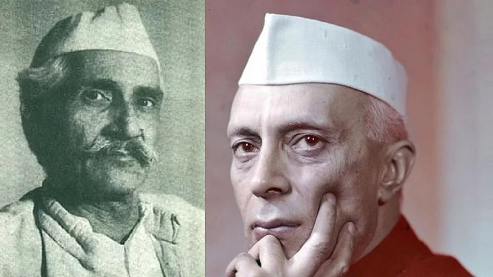 (बाएं) आचार्य नरेंद्र देव और (दाएं) पंडित जवाहर लाल नेहरू