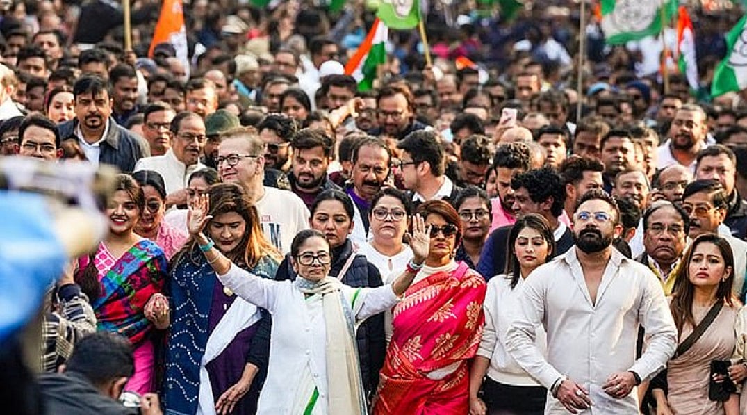 आई-पैक विवादः ममता ने कोलकाता में ED के खिलाफ मार्च निकाला, कहा- केंद्र में बीजेपी सरकार 2029 तक नहीं रहेगी
