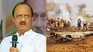 अजित पवार विमान हादसा: आग-धुआं, खेतों में जलता प्लेन, क्रैश होते ही बना आग का गोला, सामने आईं भयावह तस्वीरें, देखें