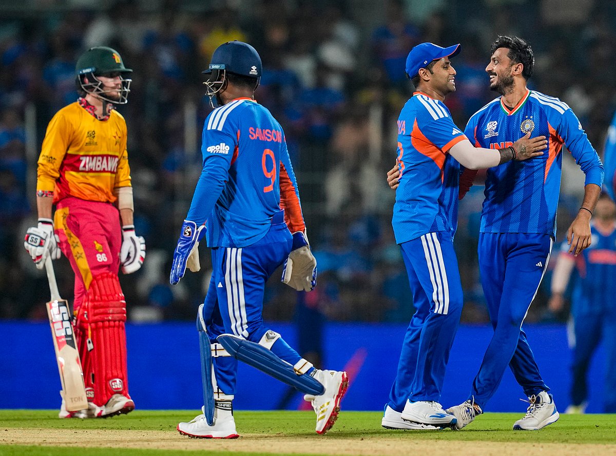 T20 World Cup: भारत ने जिम्बाब्वे को 72 रनों से रौंदा, सेमीफाइनल की उम्मीदें बरकरार, अभिषेक-तिलक-हार्दिक चमके