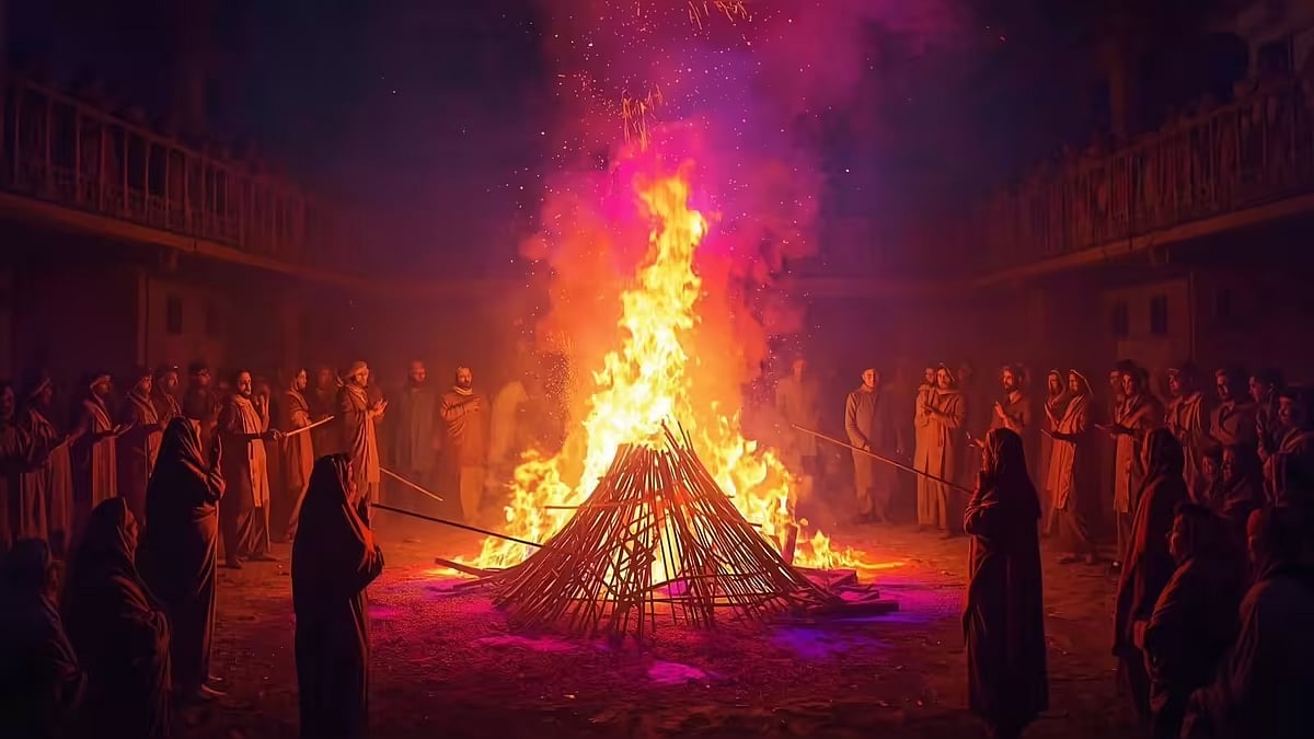 यूपी के कई जगहों पर आज भी होलिका दहन, चन्द्रग्रहण के कारण कल खेली जाएगी होली 