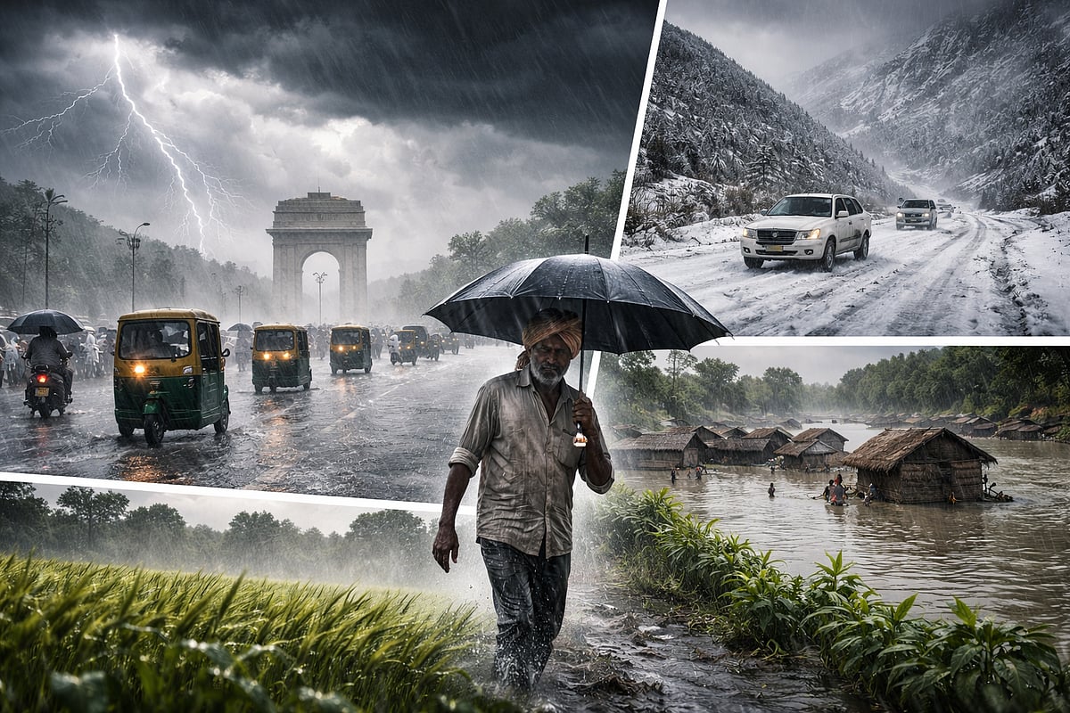 मौसम अपडेट: पश्चिमी विक्षोभ का डबल अटैक, देशभर में आंधी-बारिश, 7-8 अप्रैल को बढ़ेगा कहर