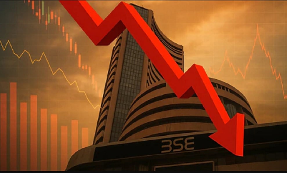 मध्य पूर्व में तनाव का असर! वित्त वर्ष के आखिरी सत्र में सेंसेक्स 1,635 अंक गिरकर बंद 