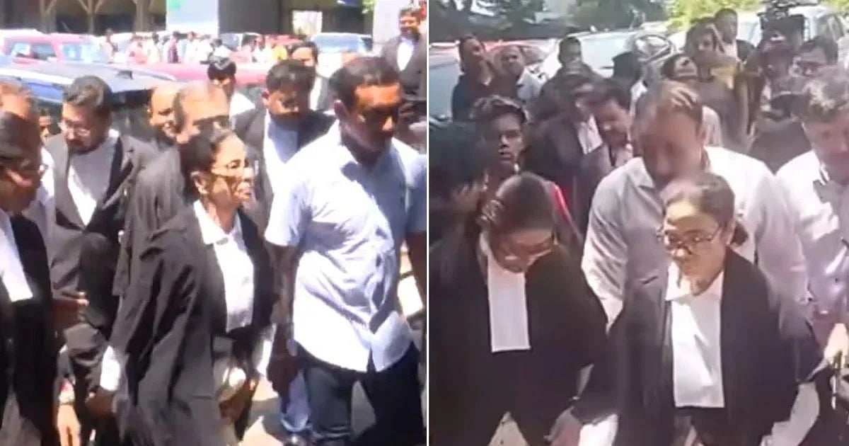 वकील की पोशाक में कलकत्ता हाई कोर्ट पहुंची ममता बनर्जी, चुनाव बाद हिंसा को लेकर की पैरवी