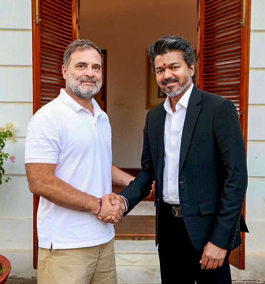 राहुल गांधी ने तमिलनाडु के सीएम विजय को खास अंदाज में किया बर्थडे विश