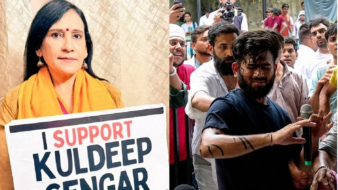 अभिजीत दीपके पर स्याही फेंकने वाली बरखा त्रेहन रेपिस्ट कुलदीप सेंगर की समर्थक, पीएम मोदी के साथ भी फोटो