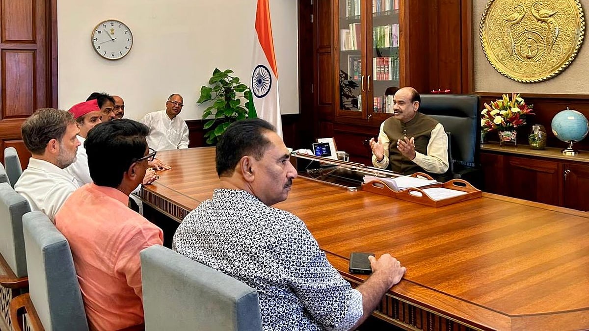 राहुल गांधी समेत कई विपक्षी नेता बिरला से मिले, लाठी चार्ज पर चर्चा की मांग