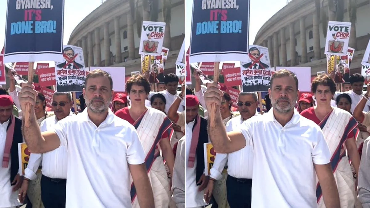 'ज्ञानेश, it’s done, bro...', चुनाव प्रक्रिया में कथित अनियमितताओं के खिलाफ विपक्ष के मार्च के बीच राहुल गांधी का पोस्ट