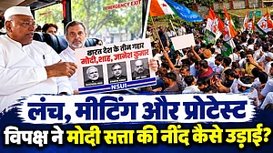 लंच, मीटिंग और प्रोटेस्ट: वोट चोरी के खिलाफ फिर साथ आया विपक्ष, अखिलेश के सांसद भी रहे मौजूद